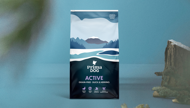 PrimaDog grain-free active dry food product image
