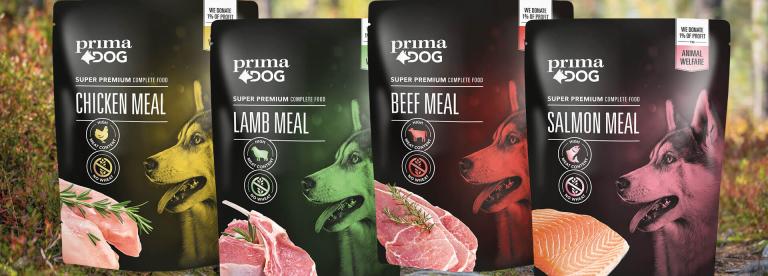 PrimaDog läckra och högkvalitativa måltider för hundar
